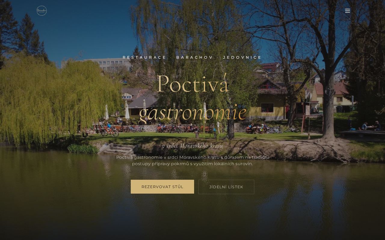 Restaurace Barachov — Restaurace / web