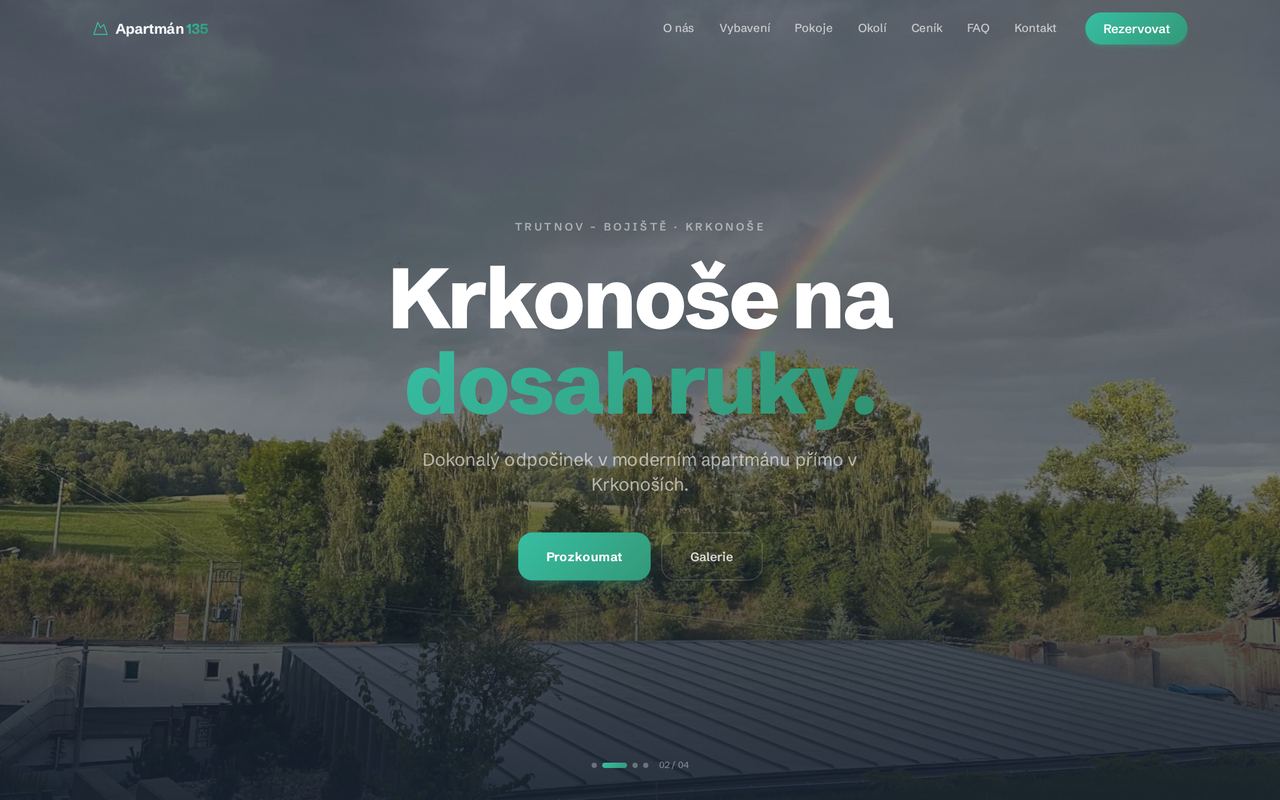 Apartmán 135 — Ubytování / web